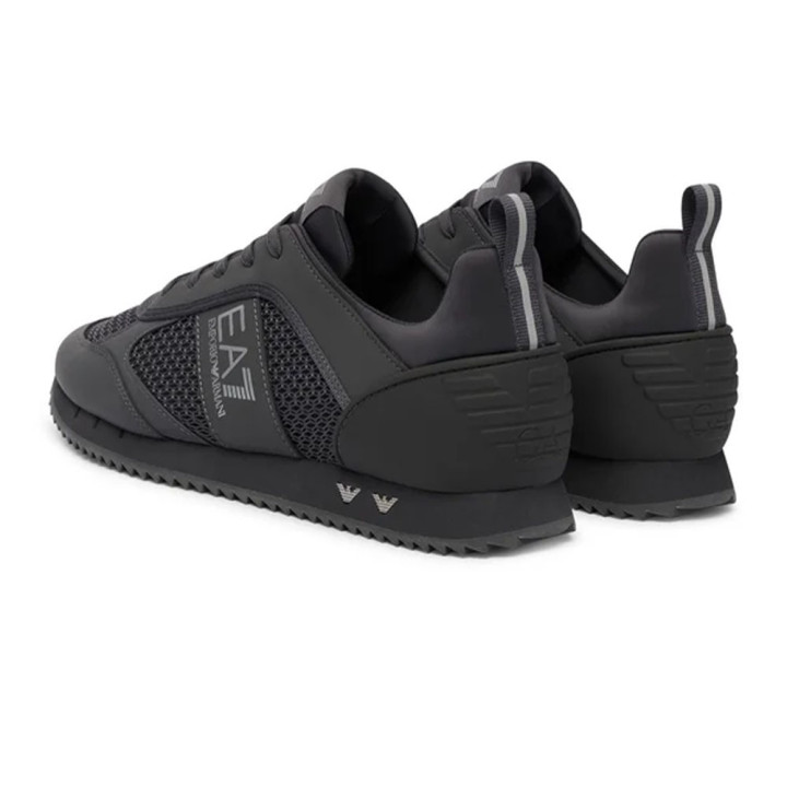 Ea7 Nero&Bianco Laces Antracite Argento - Sneakers Uomo