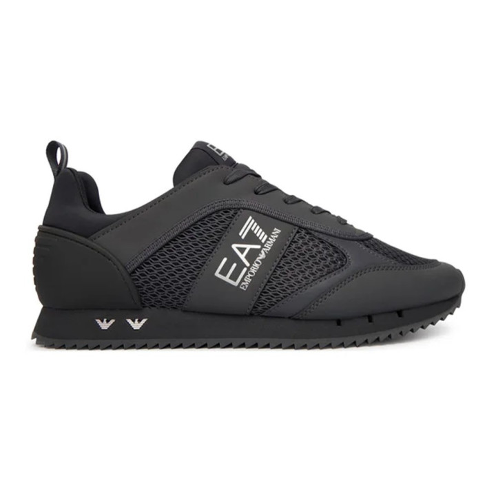 Ea7 Nero&Bianco Laces Antracite Argento - Sneakers Uomo