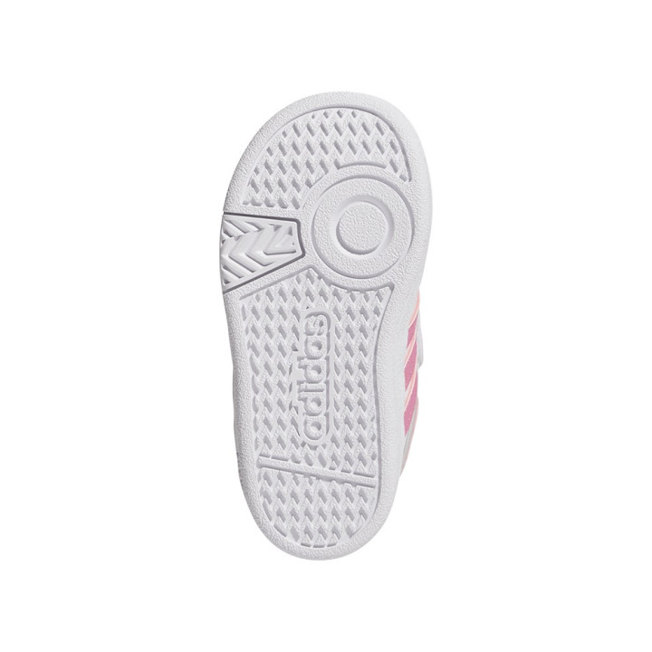 ADIDAS Hoops 4.0 Td Bianco Rosa - Sneakers Bambina