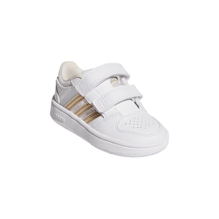 ADIDAS Hoops Classic Cf Td Bianco Oro - Sneakers Bambina