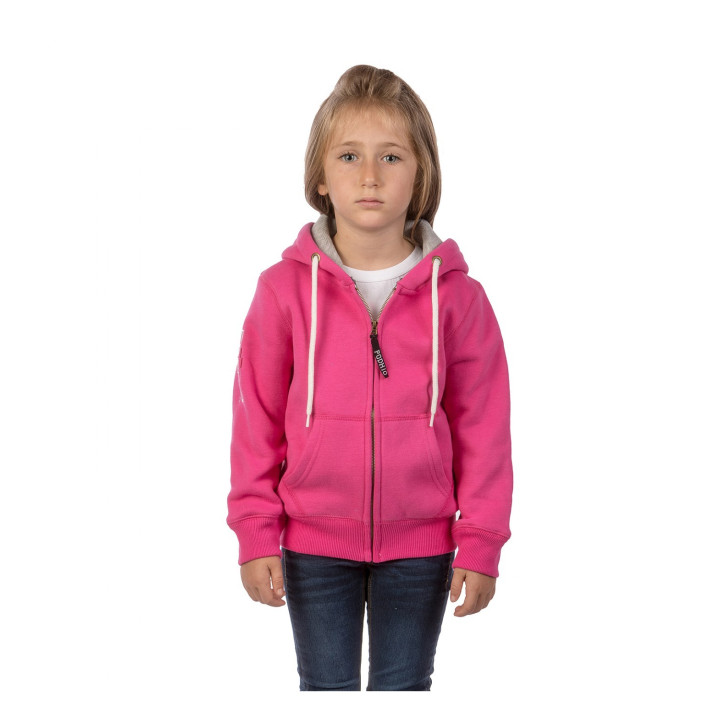 Podhio Felpa C/Capp Bambino Fuxia
