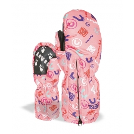 Moffola Baby Kiddy Mitt rosa logos