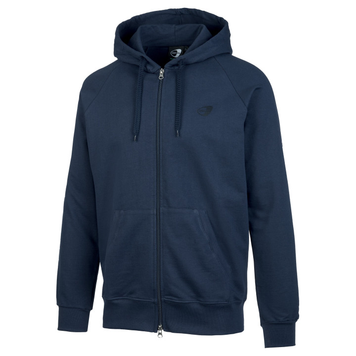Get Fit Felpa U Full Zip C/Capp  Blu