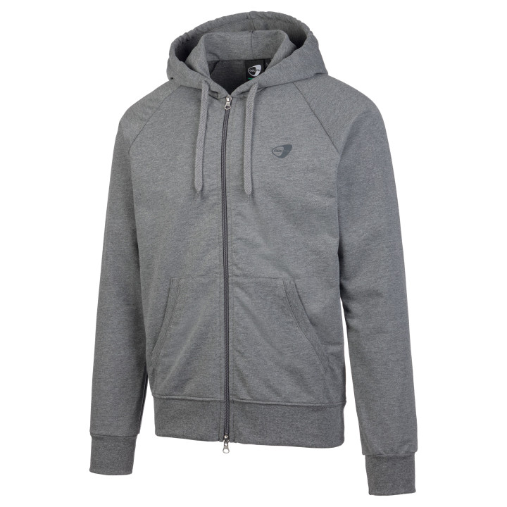 Get Fit Felpa U Full Zip C/Capp  Grigio