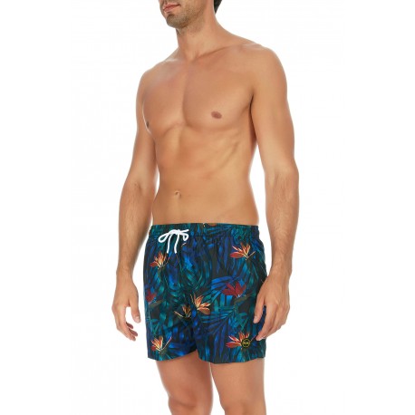 Effek Boxer U Fantasia Foglia Blu