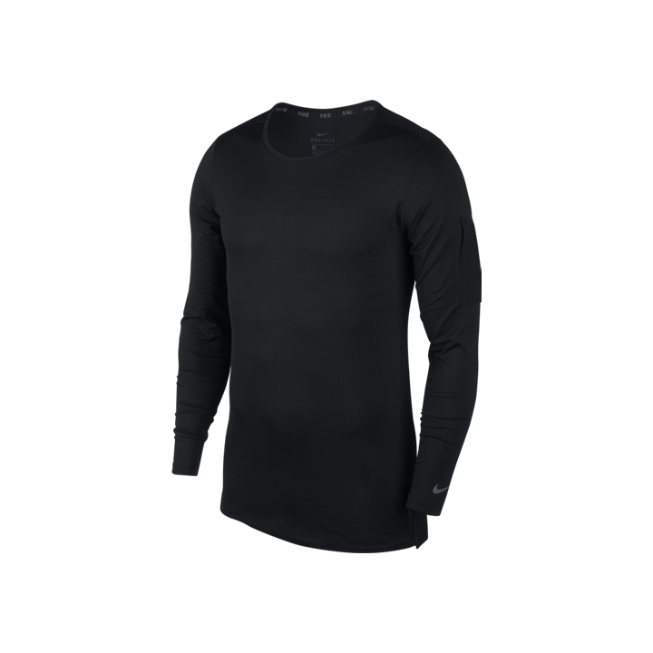 Nike Maglia Manica Corta Top Crew Nero Uomo