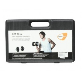 10 Kg black Dumbbell Set Valigetta