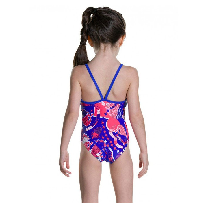 Speedo Costume Shellbell Blu RosaBambina