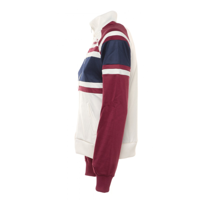Diadora Giacca Con Cerniera Zip 80s Bianco Donna