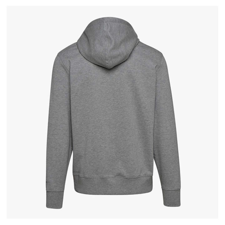 Diadora Felpa Con Cappuccio Logo Grigio Uomo