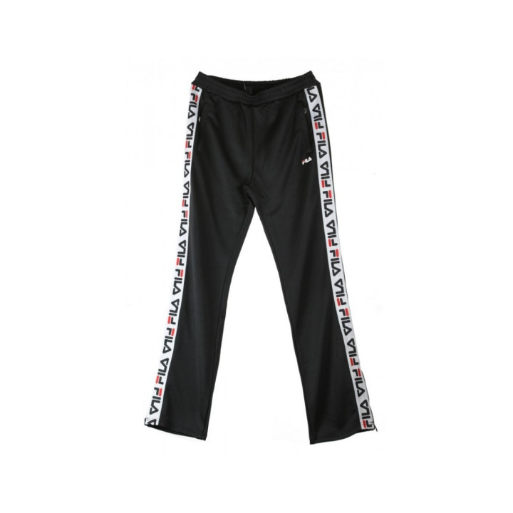 Fila Pantalone Tuta Banda Laterale Nero Donna