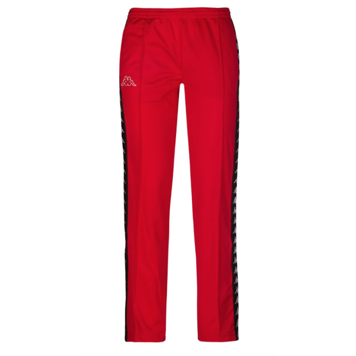 Kappa Pantalone Polsini Snap Rosso Donna