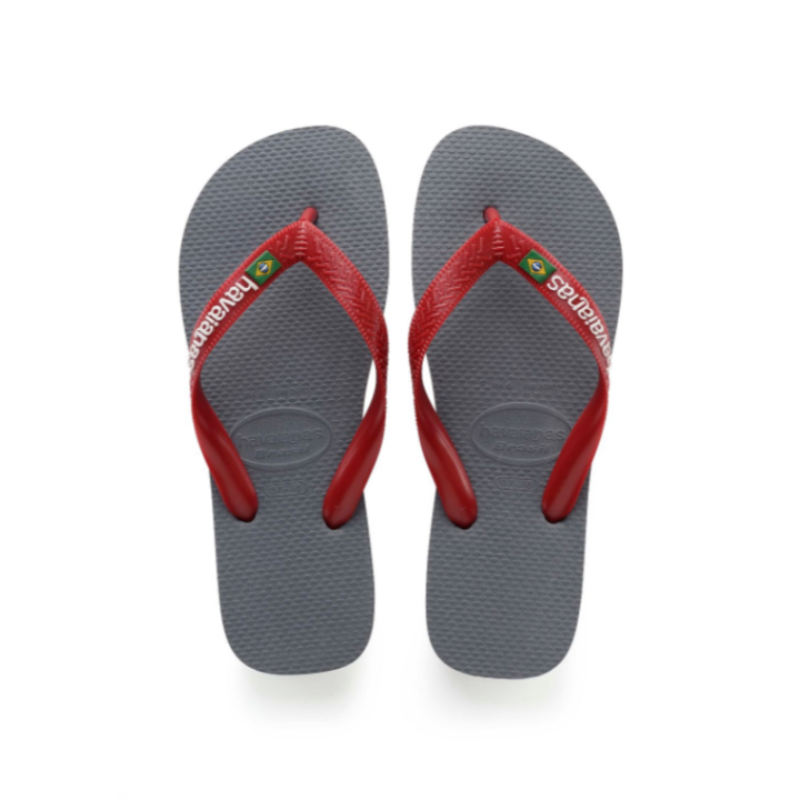 Havaianas Infradito Mare Brasil Logo Grigio Uomo