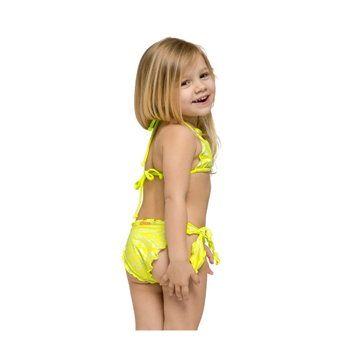 Sundek Bikini Tigrato Giallo Bambina