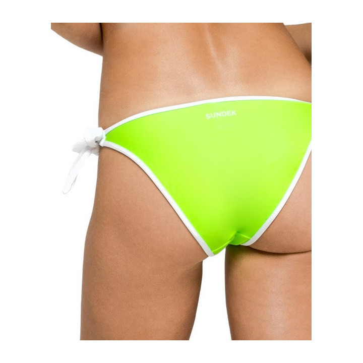 Sundek Costume Slip Verde Fluo Donna