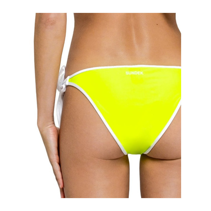 Sundek Costume Slip Alto Giallo Fluo Donna