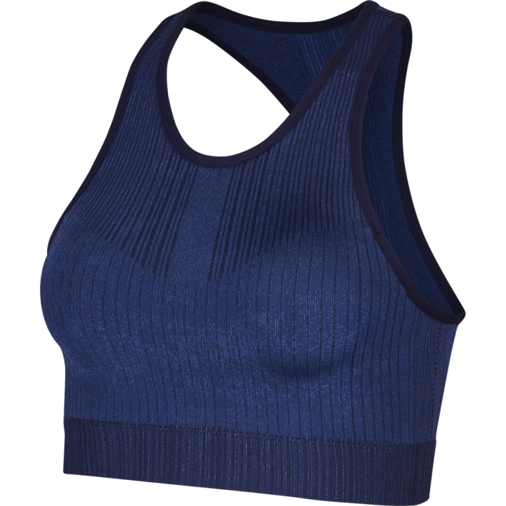 Nike Reggiseno Sportivo Train Seamsless Blu Donna
