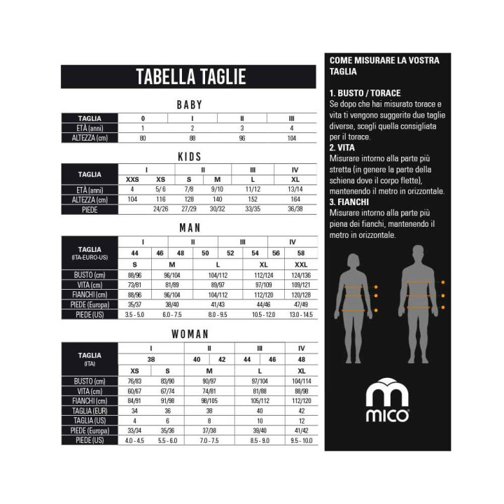 Mico Sport Calze 0230 Nero