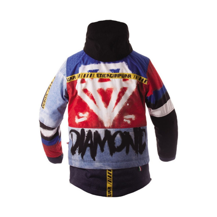 Energiapura Giacca Diamond Rosso Jeans Diamante Uomo