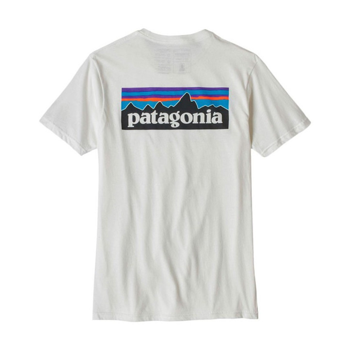 Patagonia Maglia Trekking P-6 Responsabili-Tee Bianco Uomo