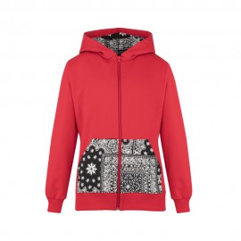 Zip E Cappuccio Maximilian rosso