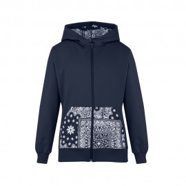 Zip E Cappuccio Maximilian blu