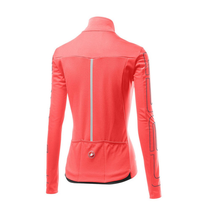 Castelli Giacca Ciclismo Transition Rosa Donna