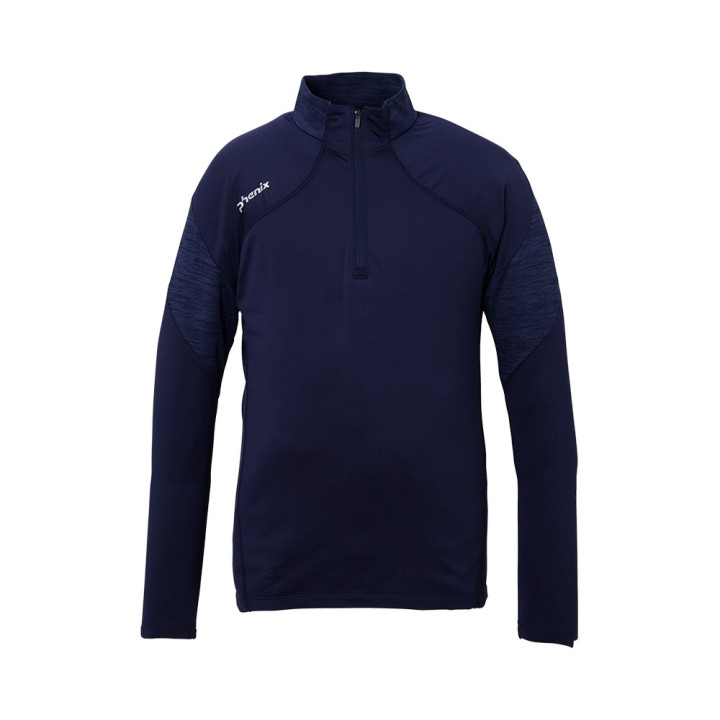 Phenix Felpa In Pile Alto 1 2 Zip Tee Blu Uomo