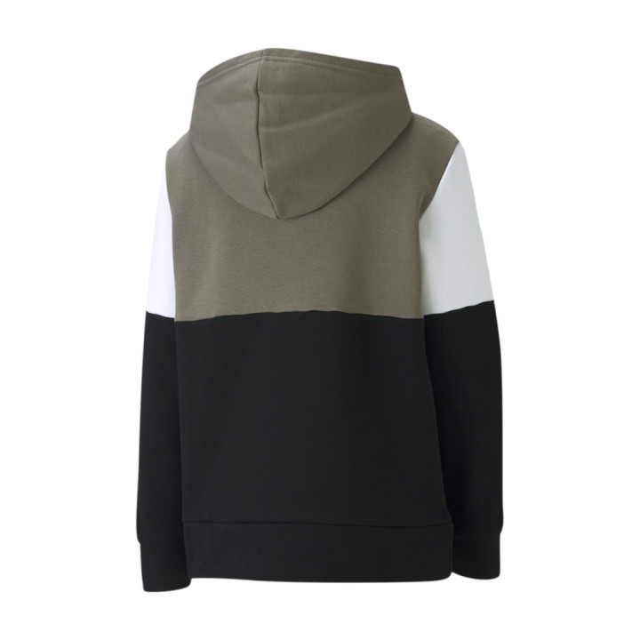 Puma Felpa Con Cappuccio Nero Bambino