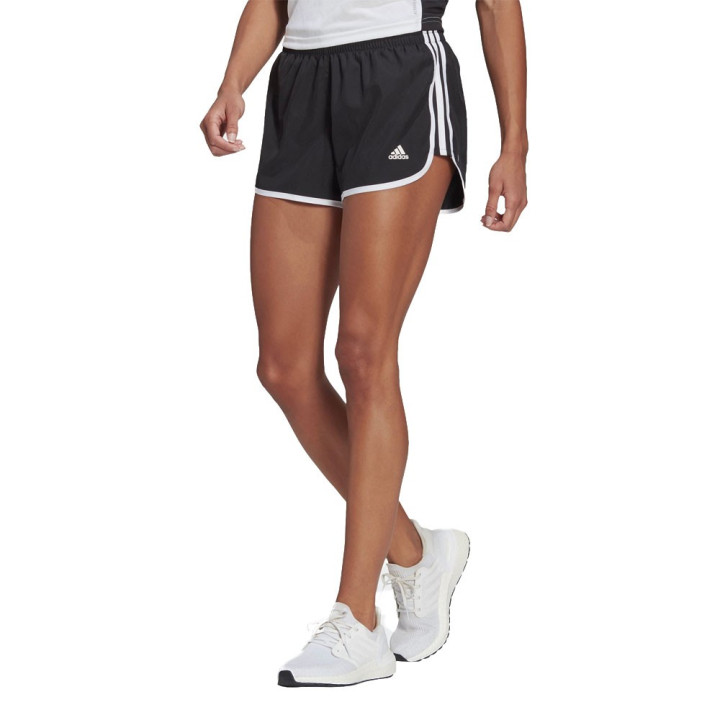 ADIDAS short running m20 nero bianco donna