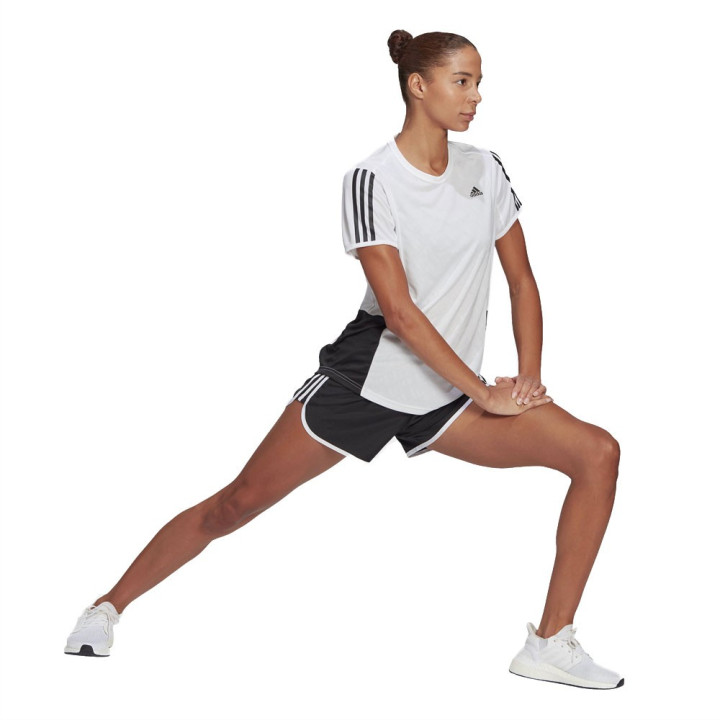 ADIDAS short running m20 nero bianco donna
