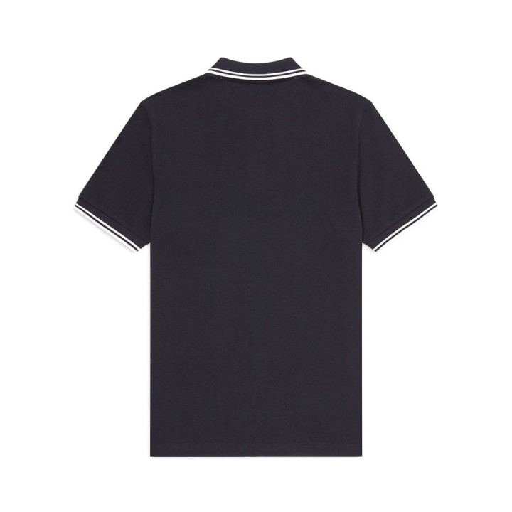 Fred Perry Polo Basica Blu Bianco Uomo