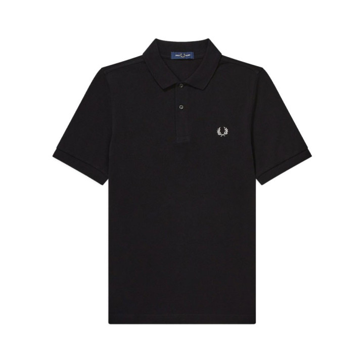 Fred Perry Polo Tono Su Tono Nero Uomo