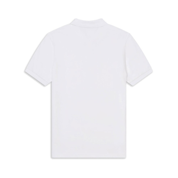 Fred Perry Polo Tono Su Tono Bianco Uomo