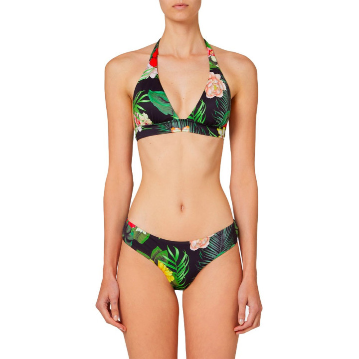 Sundek Bikini Fiori Nero Donna