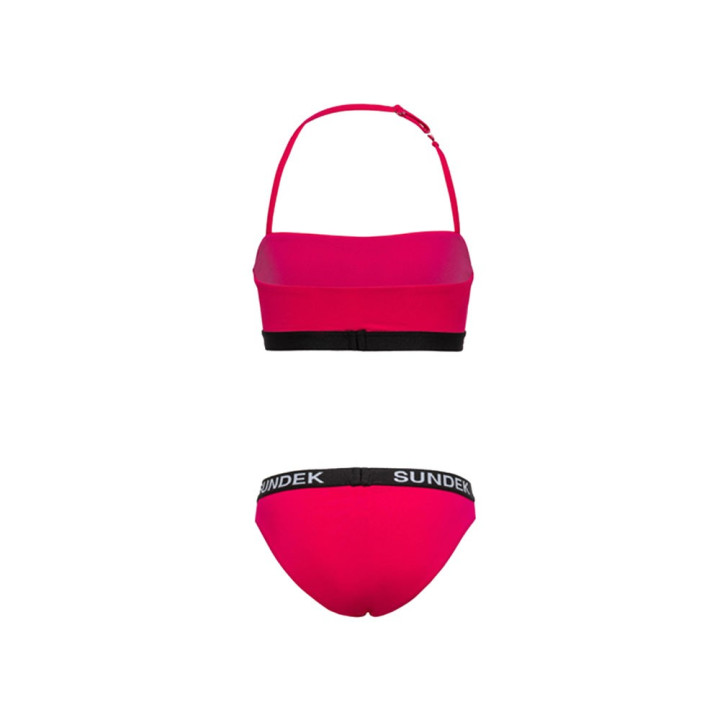 Sundek Bikini Logo Parlato Fucsia Bambina