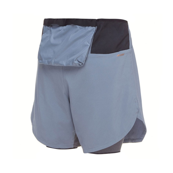 New Balance Short Running Pmv Portable Azzurro Uomo
