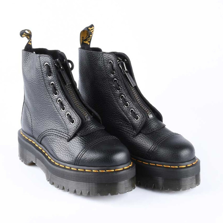 Dr Martens Anfibi Sinclair Milled Nappa Nero Donna