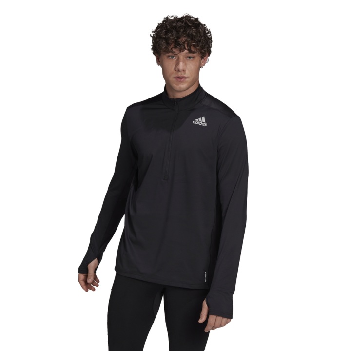 Adidas Maglia Running Hzip Own Nero Uomo